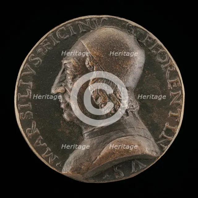 Marsilio Ficino, 1433-1499, Florentine Humanist [obverse], c. 1499. Creator: Unknown.