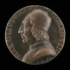 Marsilio Ficino, 1433-1499, Florentine Humanist [obverse], c. 1499. Creator: Unknown