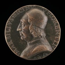 Marsilio Ficino, 1433-1499, Florentine Humanist [obverse], c. 1499. Creator: Unknown