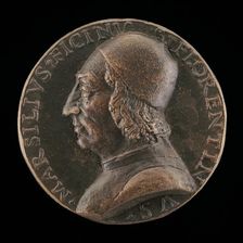 Marsilio Ficino, 1433-1499, Florentine Humanist [obverse], c. 1499. Creator: Unknown