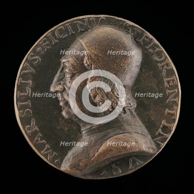 Marsilio Ficino, 1433-1499, Florentine Humanist [obverse], c. 1499. Creator: Unknown.