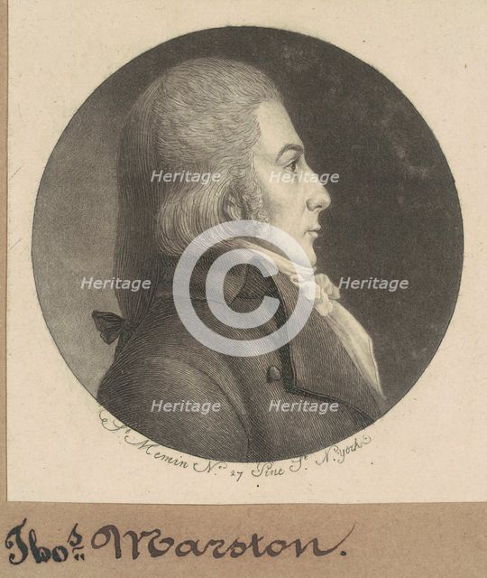 Marston, 1798. Creator: Charles Balthazar Julien Févret de Saint-Mémin.