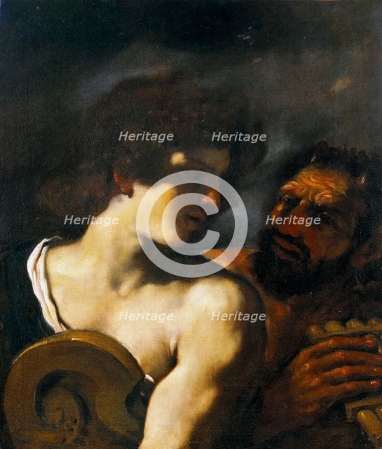 Marsyas and Apollo. Creator: Guercino (1591-1666).