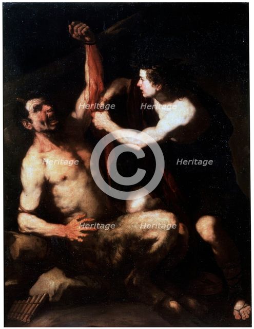 'Marsyas and Apollo', early 1650s. Artist: Luca Giordano