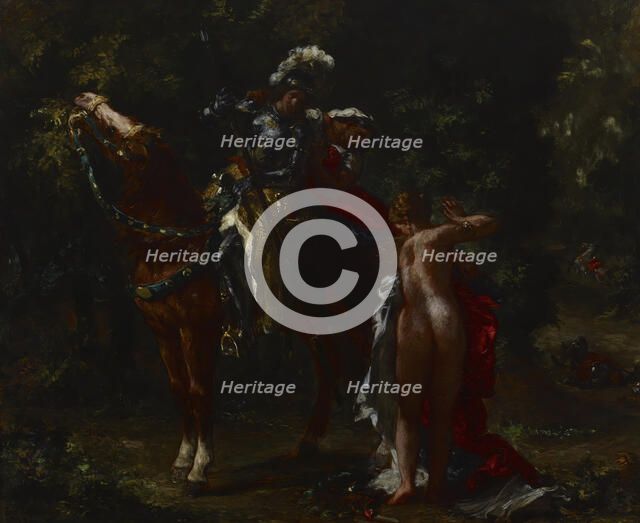 Marphise, 1852. Creator: Eugene Delacroix.