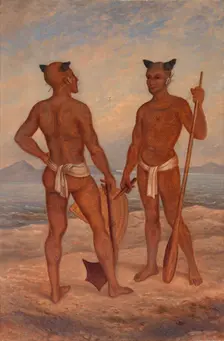 Marquesan Men, ca. 1893. Creator: Antonio Zeno Shindler