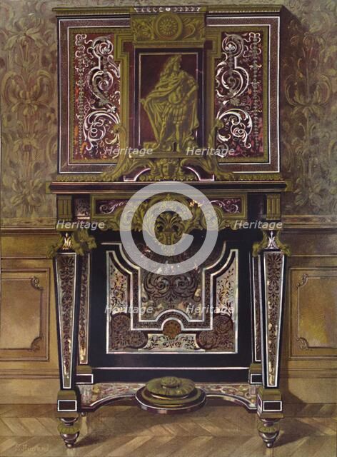 'Marquery Cabinet with decoration in gilt bronze, by AndrÚ Charles Boule', 1903. Artist: Unknown.