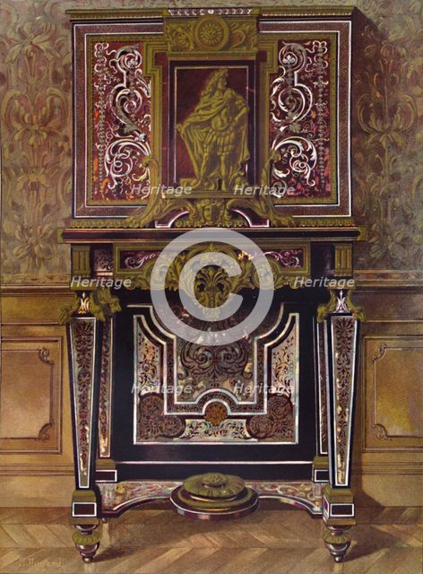 'Marquery Cabinet with decoration in gilt bronze, by AndrÚ Charles Boule', 1903. Artist: Unknown.