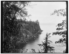 Marquette, Mich. near Pulpit Rock, Presque Isle, c1898. Creator: Unknown