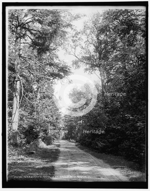 Marquette, Mich., the drive, between 1880 and 1899. Creator: Unknown.