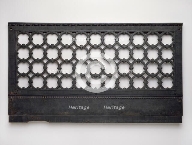 Marquette Building: Elevator Grille Base, 1893/95. Creator: Holabird & Roche.