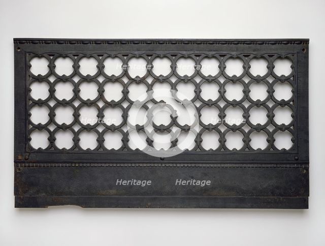 Marquette Building: Elevator Grille Base, 1893/95. Creator: Holabird & Roche.