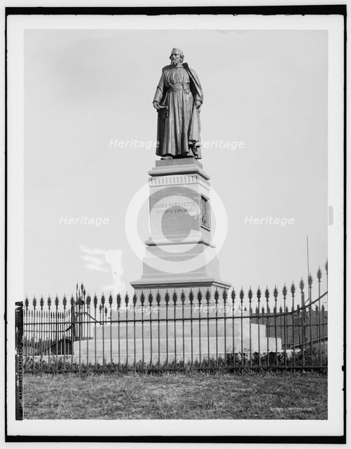 Marquette statue, Marquette, Mich., between 1880 and 1899. Creator: Unknown.