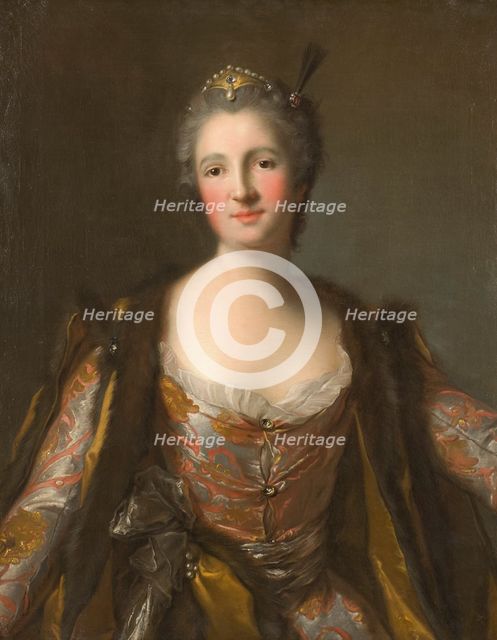 Marquise de Broglie (1718-1777) as Sultana, Made 1742. Creator: Jean-Marc Nattier.