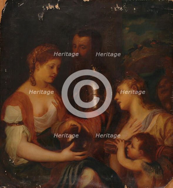 Marquis Alfonso d'Avalos and his Mistress, after Titian, 1850-1865.  Creator: Axel Hertzberg.