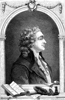 Marquis de Condorcet (1743-1798), French Enlightenment philosopher and sociologist, 1874