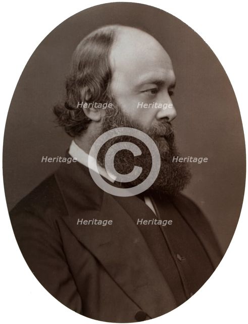 Marquis of Salisbury, Secretary of State for India, 1877.Artist: Lock & Whitfield