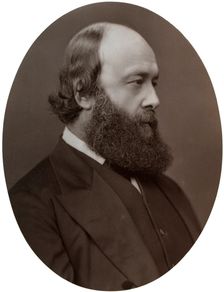 Marquis of Salisbury, Secretary of State for India, 1877.Artist: Lock & Whitfield