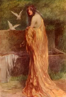 Marra took off her golden dress 1917. Creator: Unknown
