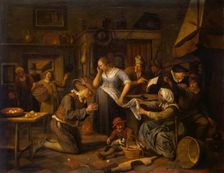 Marriage Contract, 1668. Creator: Jan Steen
