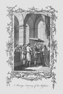 Marriage Ceremony of the Russians late 18th century. Artist: J Hall