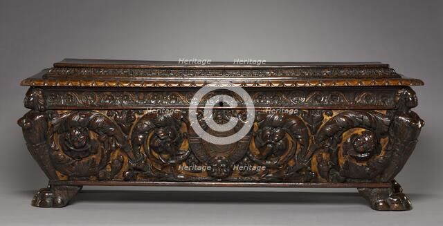 Marriage Chest (Cassone), early 1500s. Creator: Unknown.