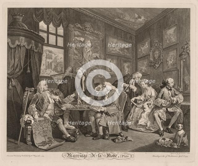 Marriage à la Mode, 1745. Creator: William Hogarth (British, 1697-1764).