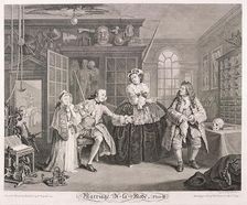 Marriage a la Mode 1745; plate III. Artist: Bernard Baron