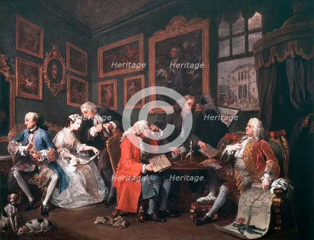 'Marriage a la Mode: 1, The Marriage Contract', 1743. Artist: William Hogarth
