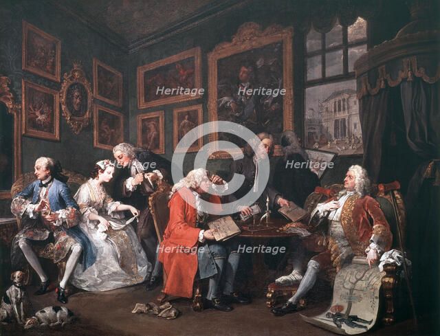 'Marriage a la Mode: 1, The Marriage Contract', 1743. Artist: William Hogarth