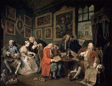 Marriage a la Mode: 1, The Marriage Contract 1743. Artist: William Hogarth