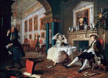 Marriage A-la-Mode: 2. The Tete a Tete 1743. Artist: William Hogarth
