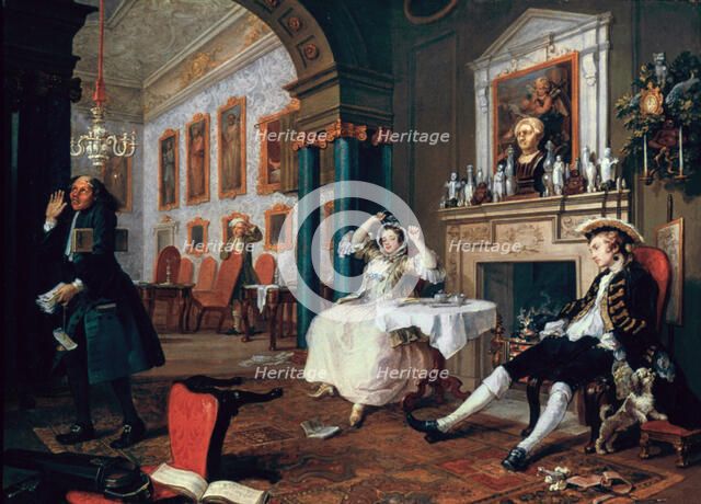 'Marriage A-la-Mode: 2. The Tete a Tete', 1743. Artist: William Hogarth