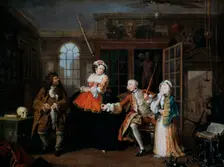 Marriage A-la-Mode: 3. The Inspection c1743. Artist: William Hogarth