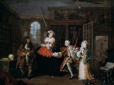 Marriage A-la-Mode: 3. The Inspection c1743. Artist: William Hogarth
