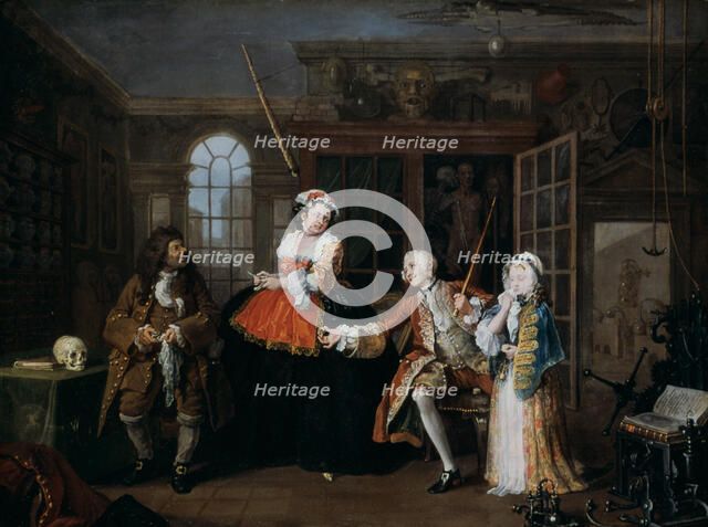 'Marriage A-la-Mode: 3. The Inspection', c1743. Artist: William Hogarth