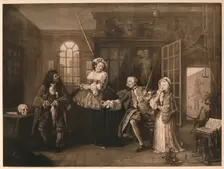 Marriage A-la-Mode: 3. The Inspection c1743. Artist: William Hogarth