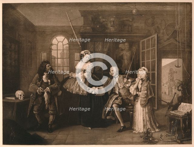 'Marriage A-la-Mode: 3. The Inspection', c1743. Artist: William Hogarth.