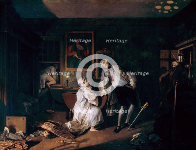 'Marriage A-la-Mode: 5. The Bagnio', c1743. Artist: William Hogarth