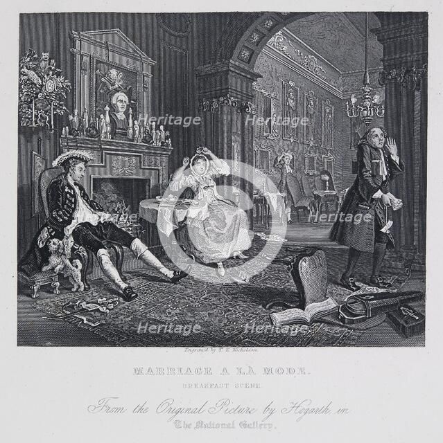 Marriage a la Mode: Breakfast Scene, 1743-1745. Creator: William Hogarth.