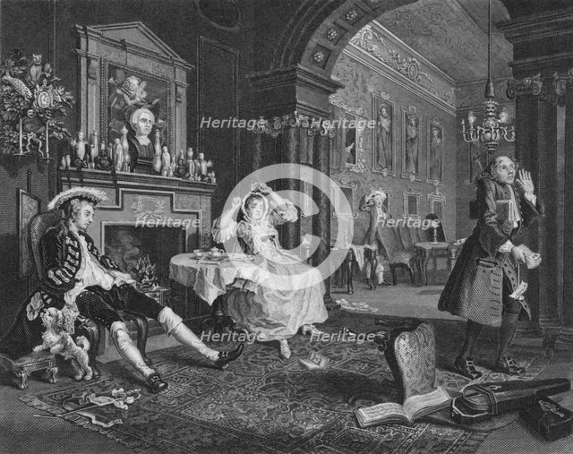 'Marriage A La Mode - Breakfast Scene', c1832. Artist: TE Nicholson.