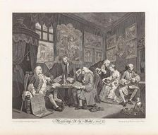 Marriage a la Mode. Plate I: The Marriage Settlement, 1745. Creator: Hogarth, William (1697-1764)