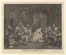 Marriage A-la-Mode, Plate IV, April 1, 1745. Creator: Simon François Ravenet
