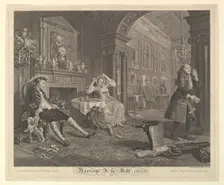 Marriage A-la-Mode, Plate II, April 1745. Creator: Bernard Baron