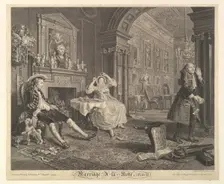 Marriage A-la-Mode, Plate II, April 1, 1745. Creator: Bernard Baron