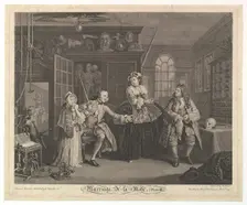 Marriage A-la-Mode, Plate III, April 1745. Creator: Bernard Baron
