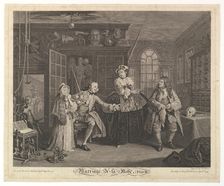 Marriage A-la-Mode, Plate III, April 1745. Creator: Bernard Baron