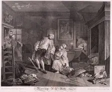 Marriage a la mode, Plate V 1745. Artist: Simon François Ravenet