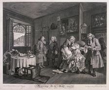 Marriage a la mode, Plate VI 1745. Artist: Gérard Jean-Baptiste Scotin