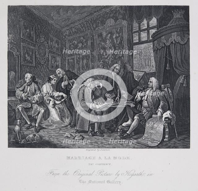 Marriage a la Mode: The Contract, 1743-1745. Creator: William Hogarth.